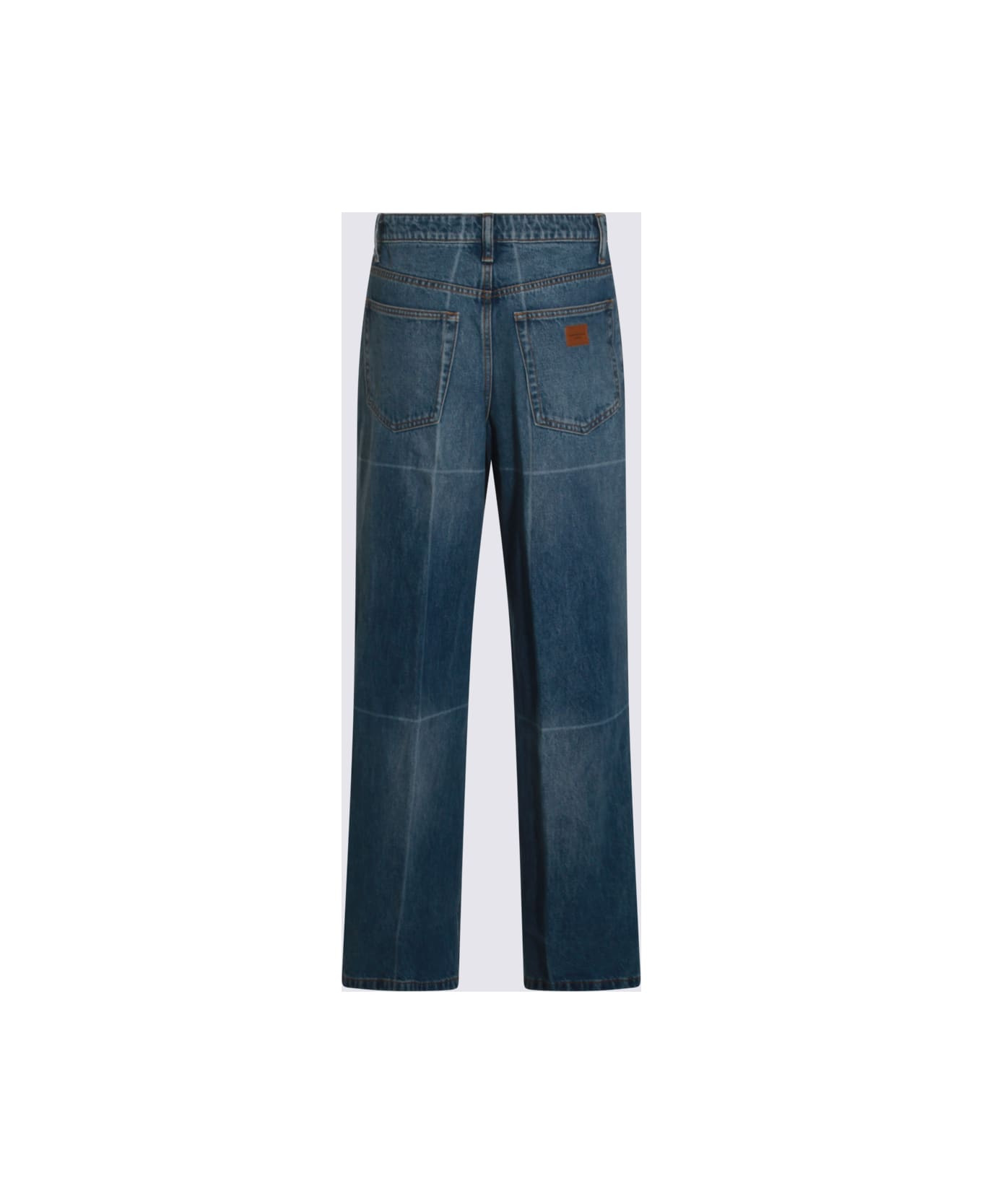 Blue Cotton Jeans - 2