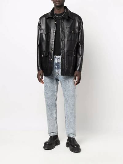 SAINT LAURENT acid-wash jeans outlook