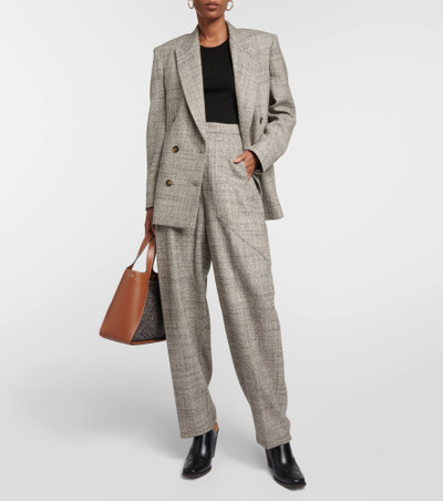 Stella McCartney High-rise tapered wool pants outlook