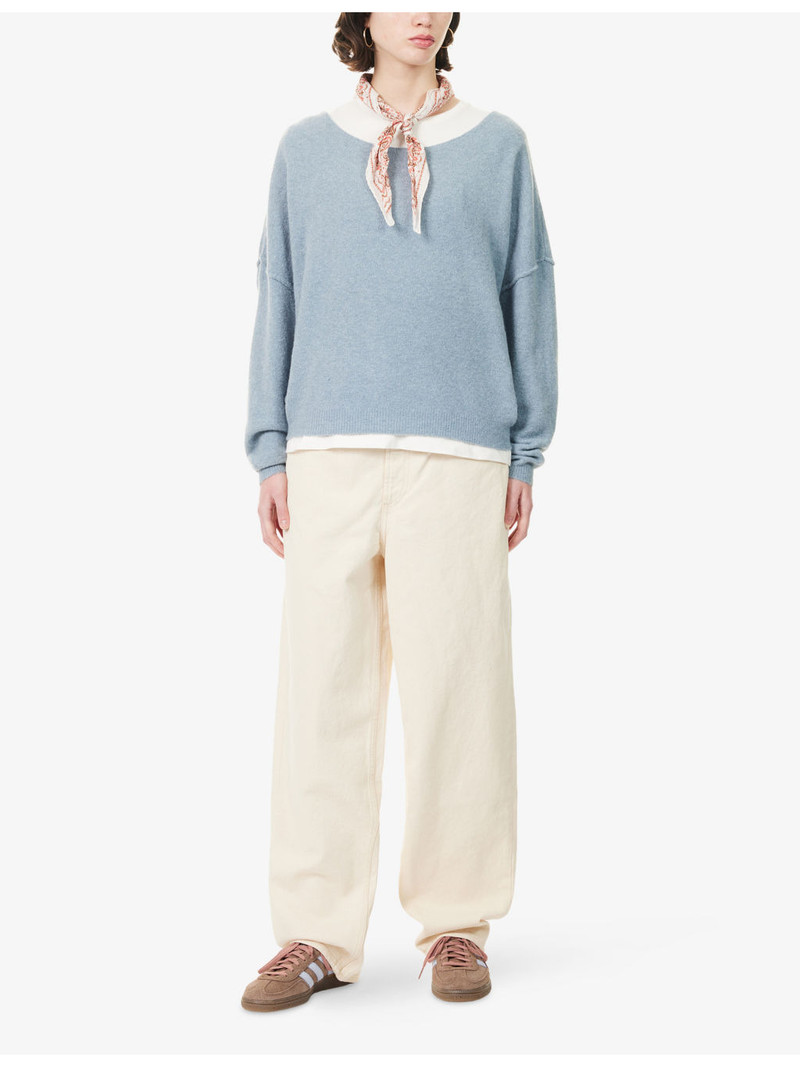 American Vintage Damsville Boat-Neck Wool-Blend Jumper outlook