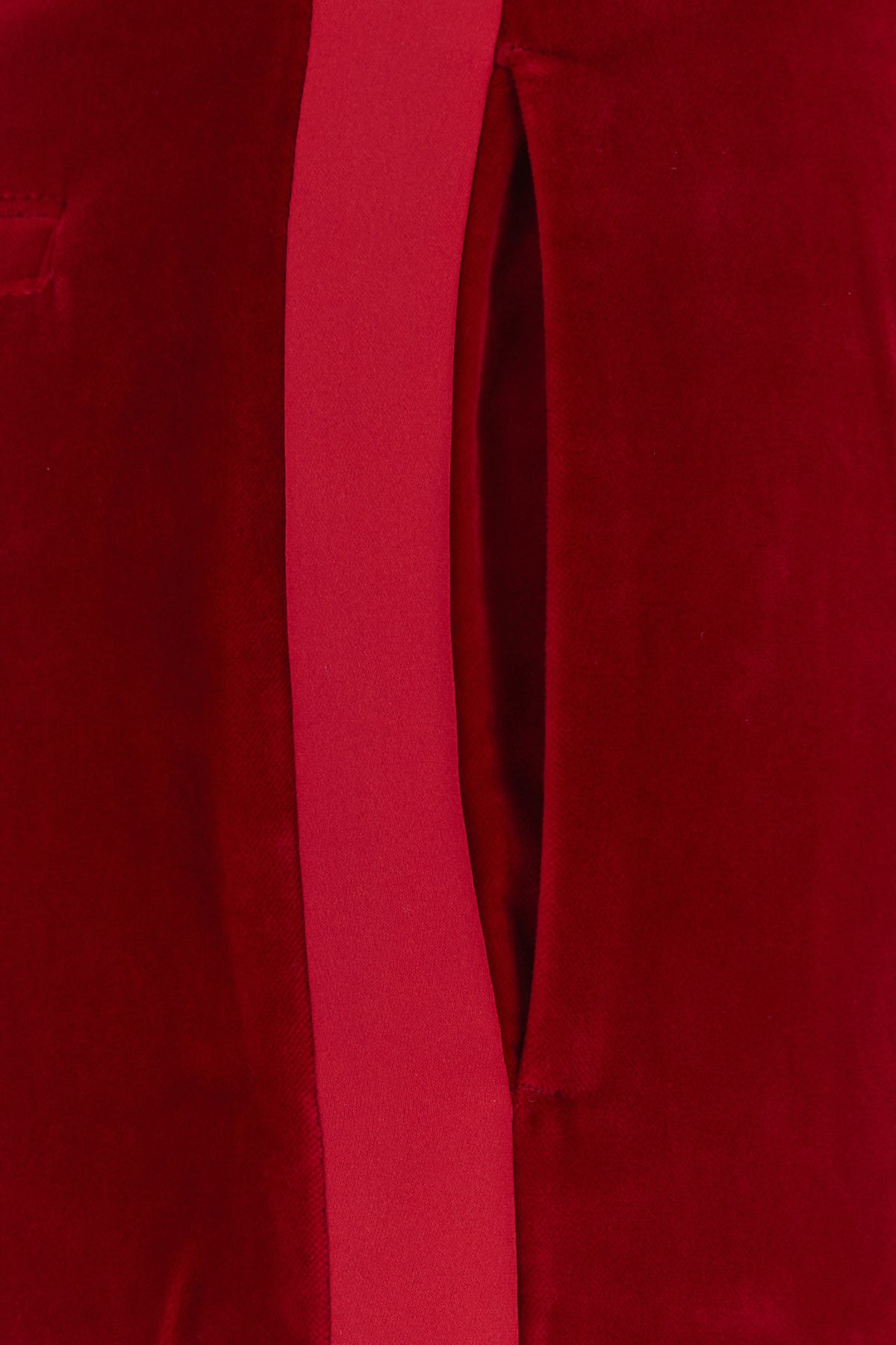 Red velvet pant - 5