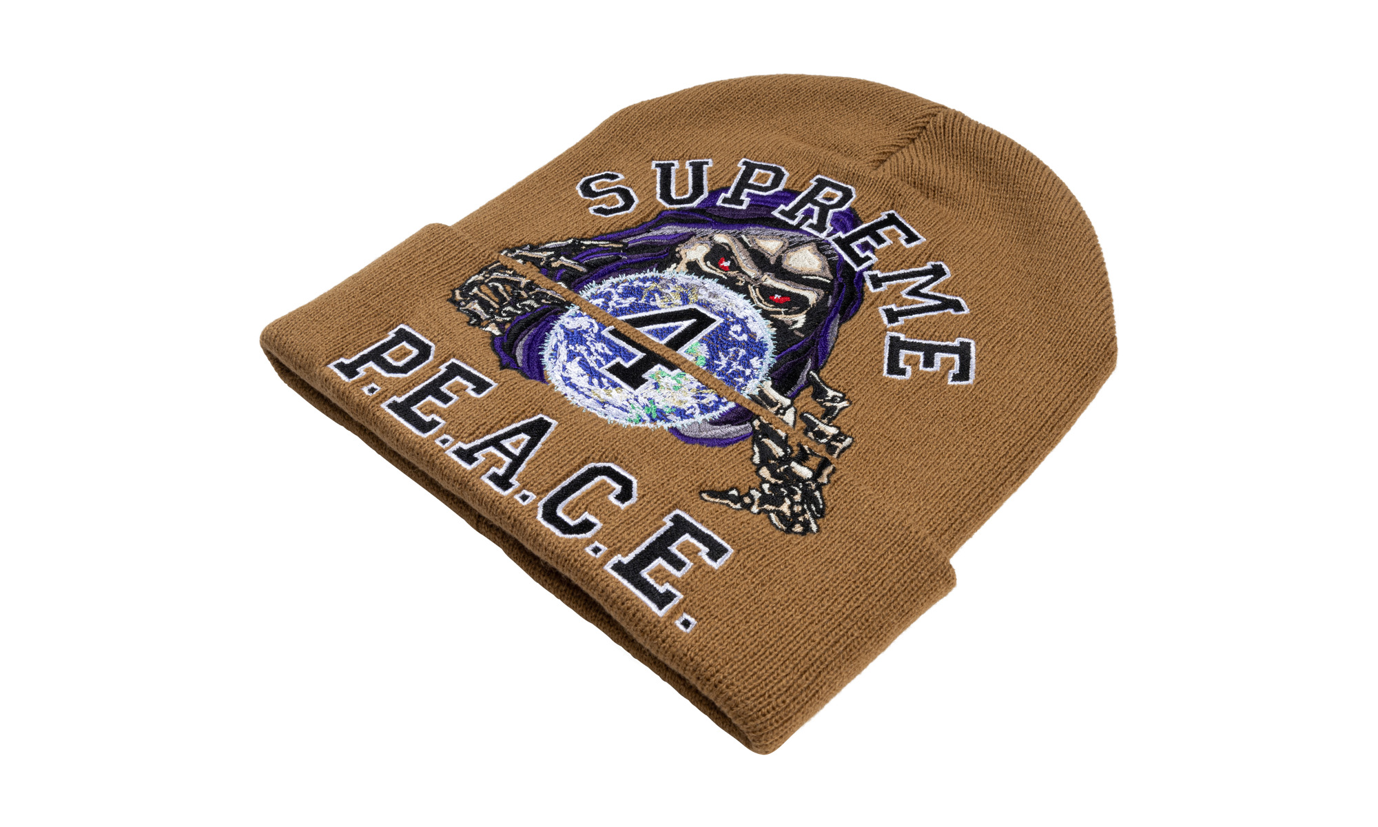 Peace Embroidered Beanie - 2