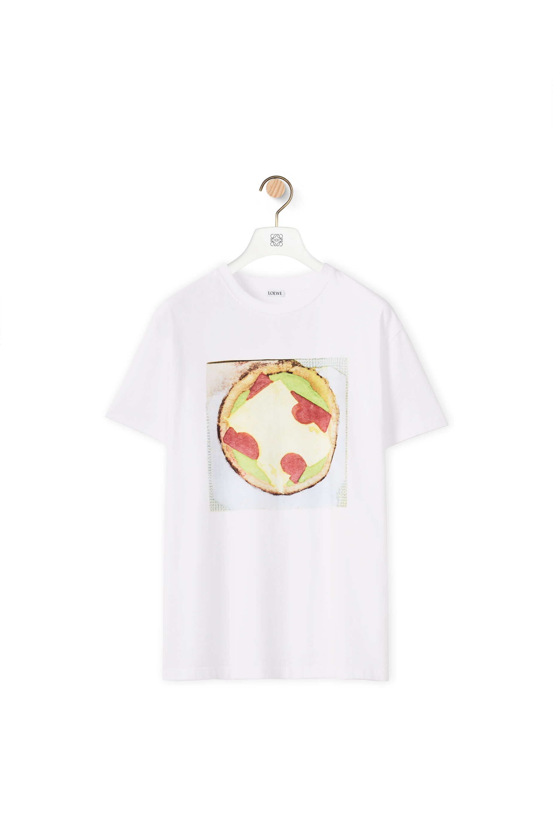 Pizza print T-shirt in cotton - 1