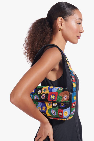 STAUD STAUD TOMMY BEADED BAG | BLACK MILLEFIORI outlook