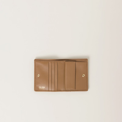 Miu Miu Small matelassé nappa leather wallet outlook