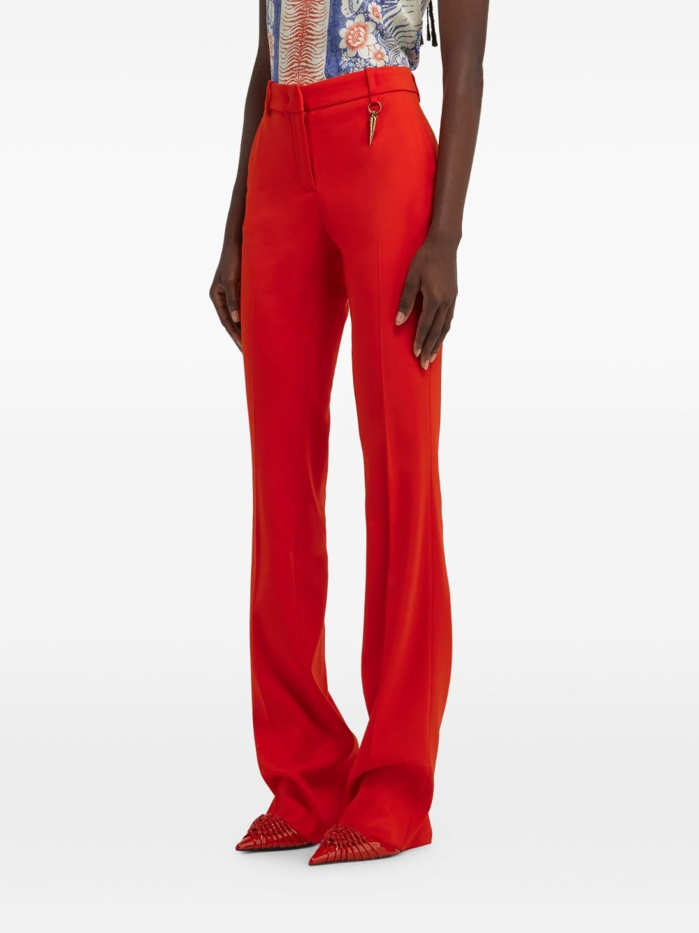 Fang-embellished trousers - 4