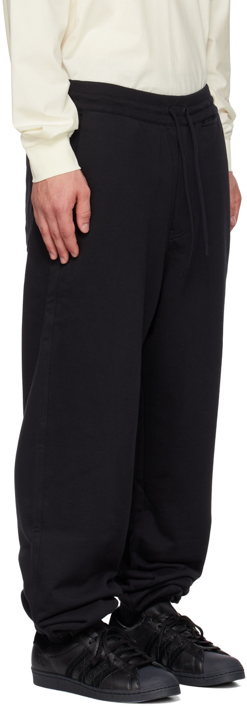Black Elasticized Sweatpants - 2
