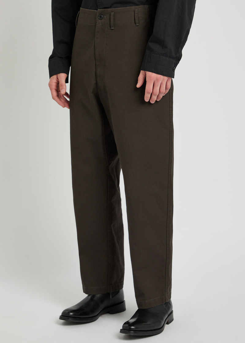 Lemaire Lemaire Carrot Tapered-leg Twill Trousers outlook