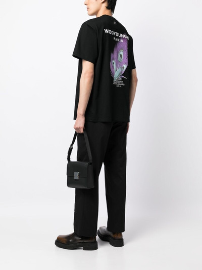 Wooyoungmi graphic-print cotton T-shirt outlook