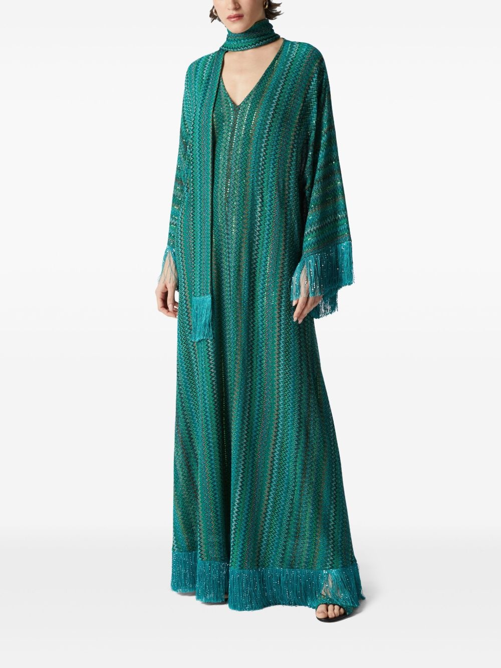 zigzag kaftan dress - 2