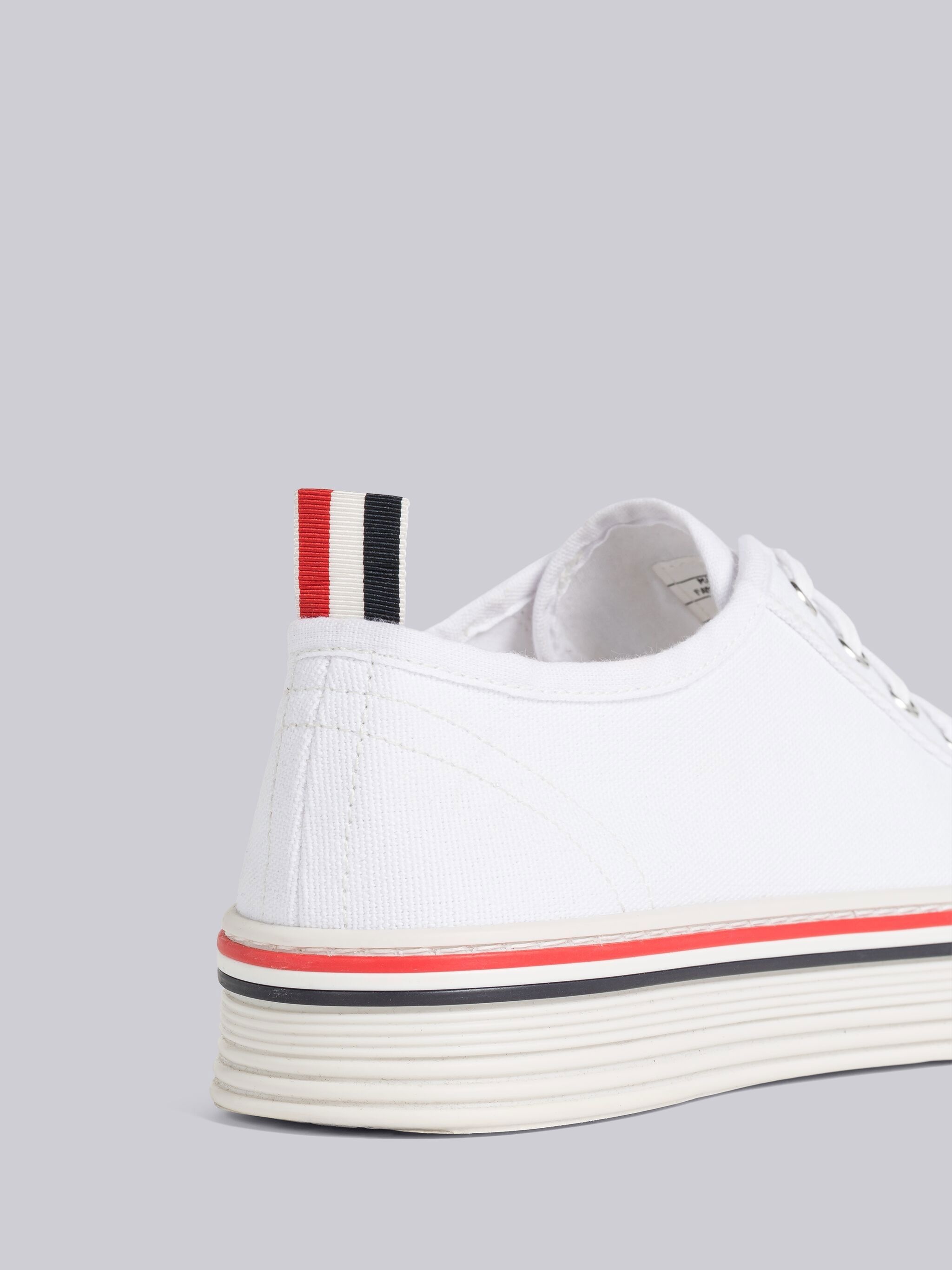 Thom Browne White Collegiate Sneakers | ssense | REVERSIBLE