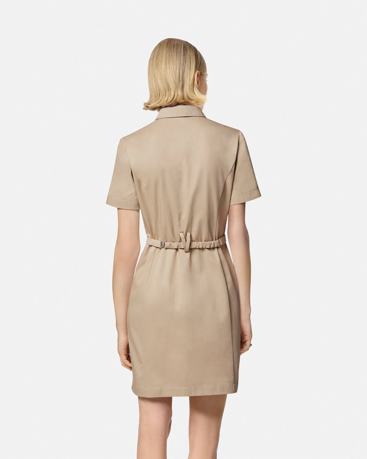 Cargo Gabardine Mini Shirt Dress - 5
