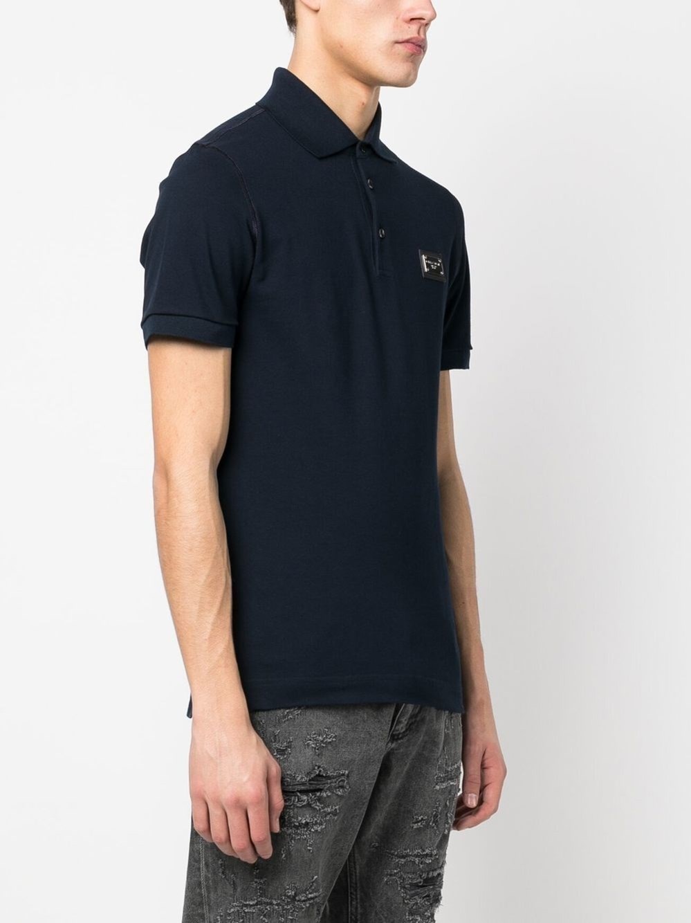 Logo cotton polo shirt - 2