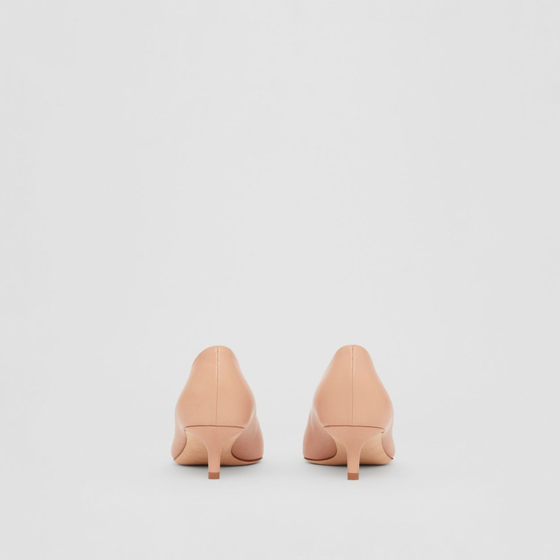 Monogram Motif Leather Point-toe Pumps 6