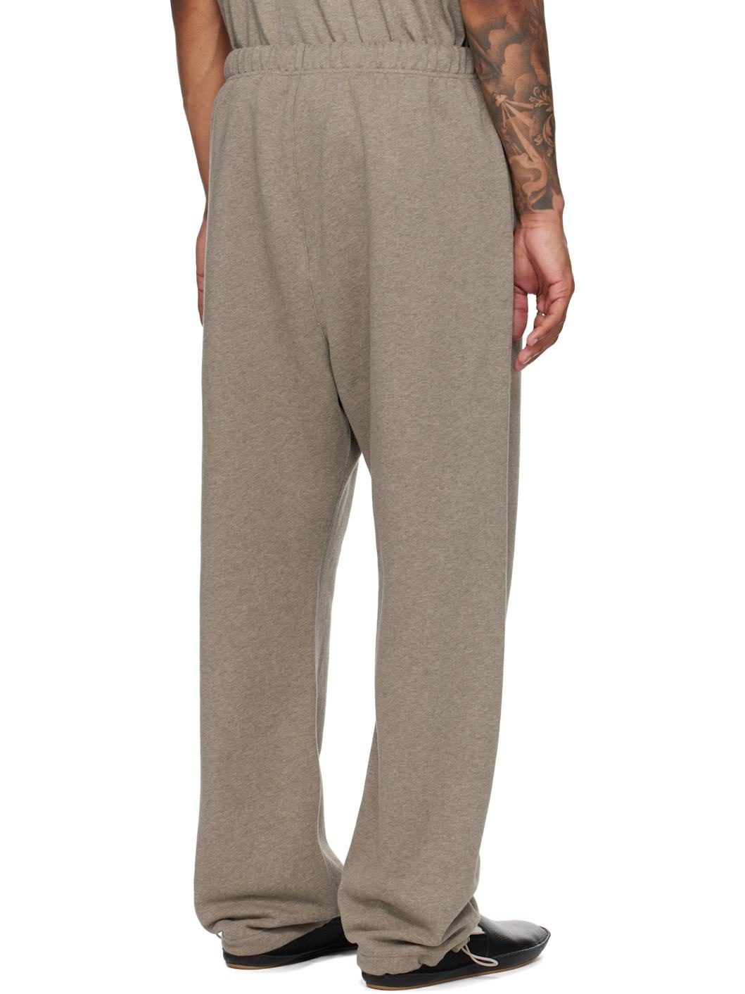 Brown Relaxed Fleece Sweatpants - 3