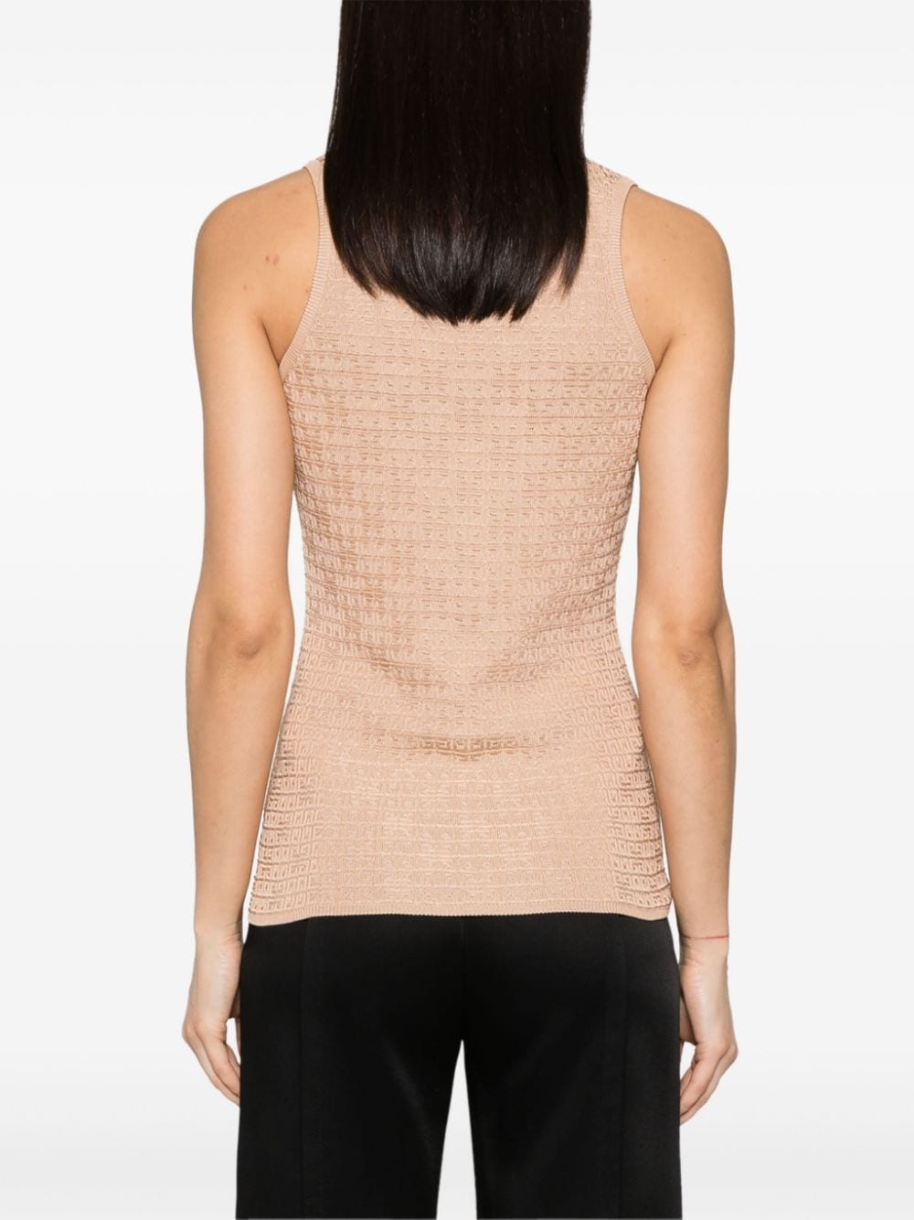 4G-jacquard sleeveless top - 4