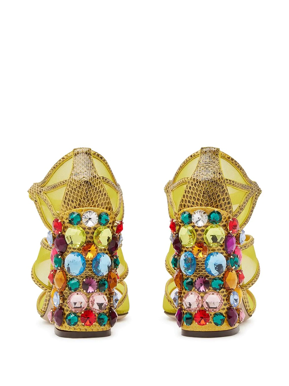 bejewelled strappy sandals - 3