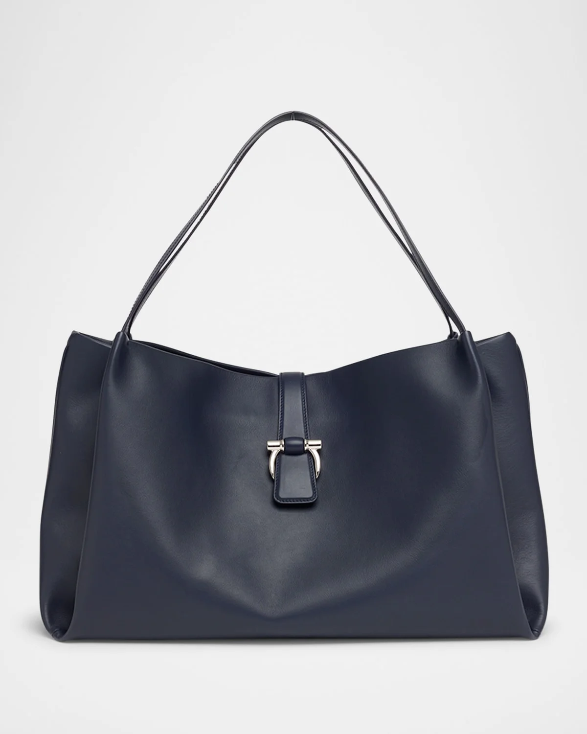 Origami Leather Hobo Tote Bag - 1