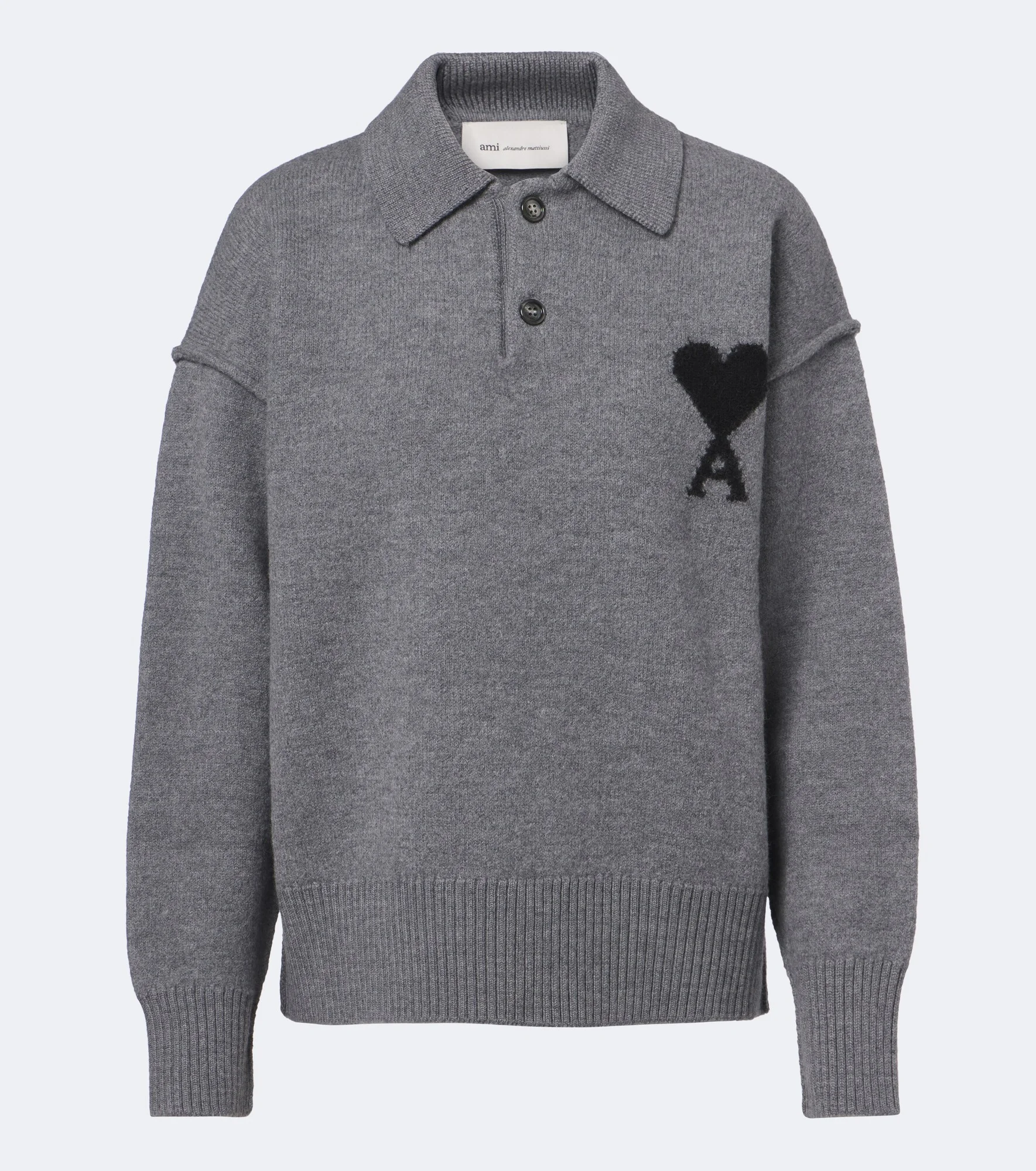 Ami de Coeur wool polo sweater - 1