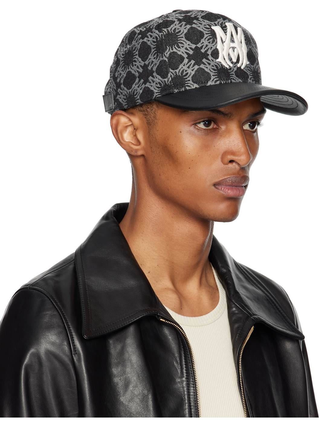 Black MA Quad Denim Cap - 2