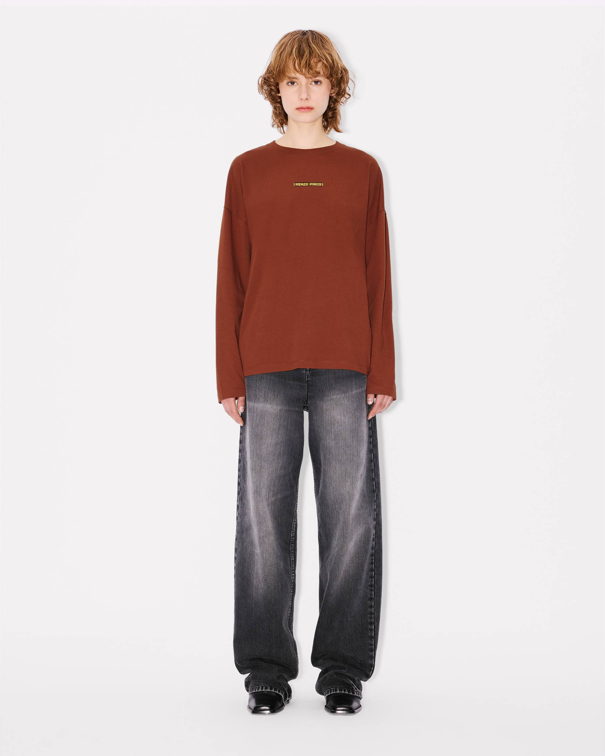 'KENZO City' loose long sleeve T-shirt in cotton - 5