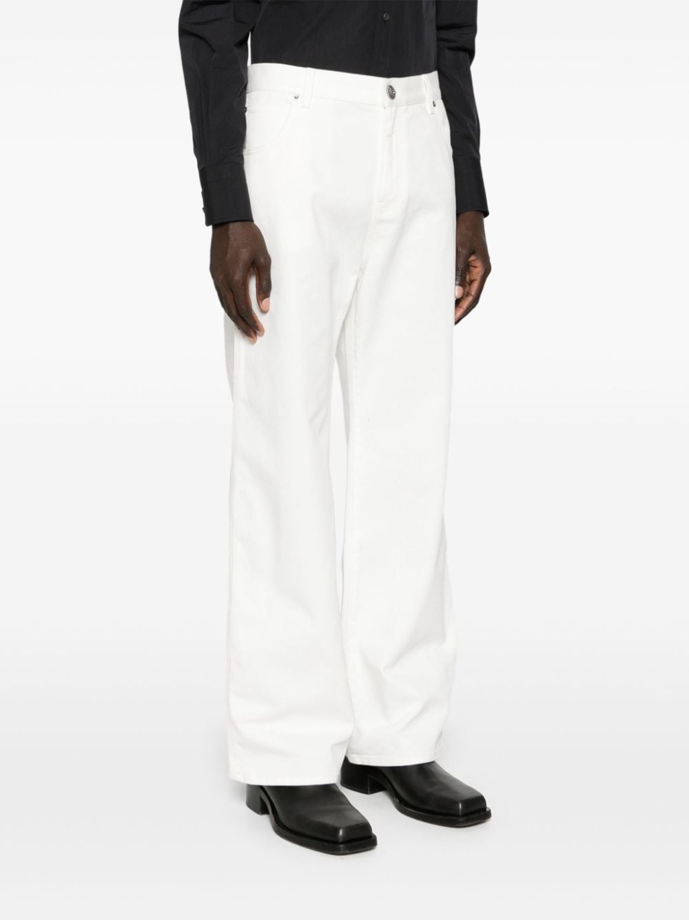 mid-rise straight jeans - 3