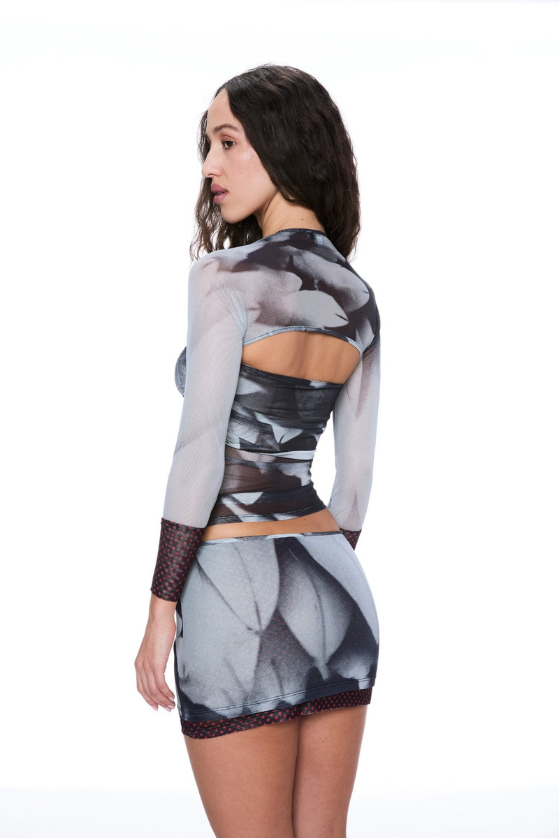IRIS TOP - FEATHER PRINT 3