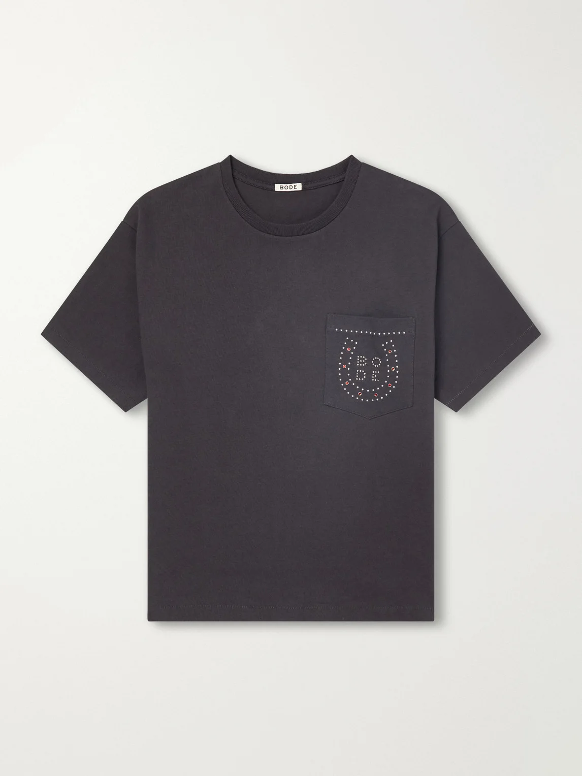 Studded Cotton-Jersey T-Shirt - 1