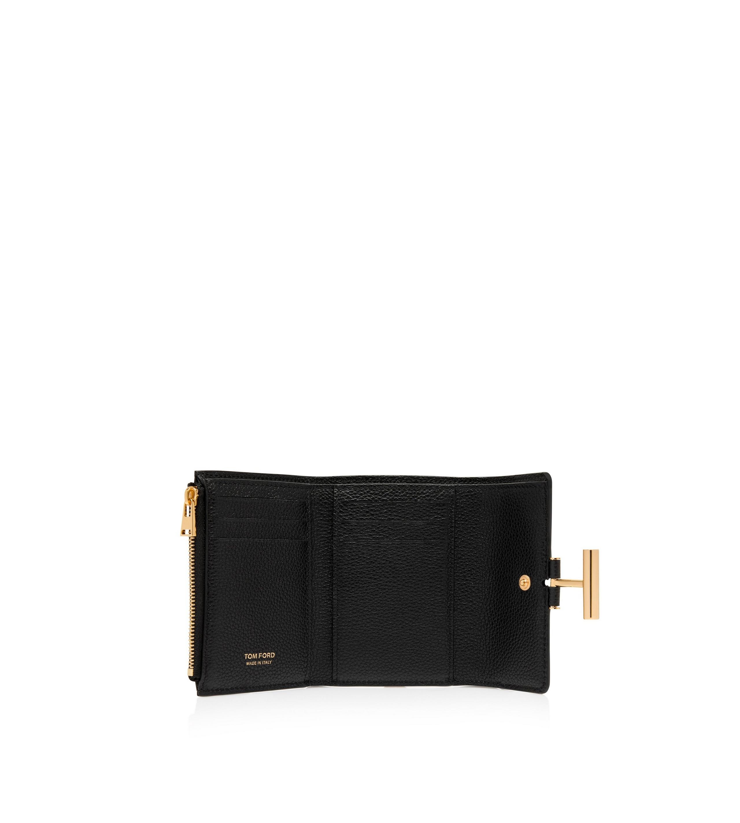 GRAIN LEATHER TARA COMPACT WALLET - 3