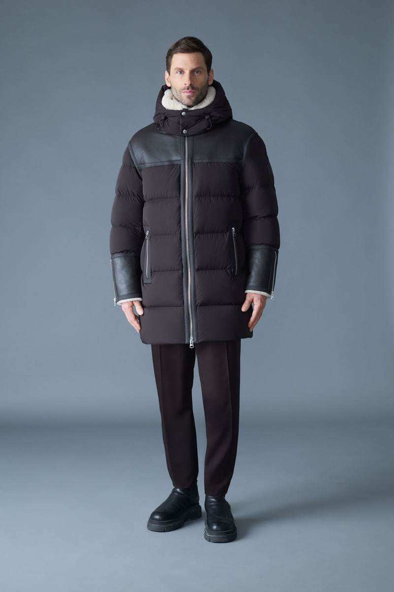 MACKAGE NICHOLAS Mixed-media shearling down parka outlook