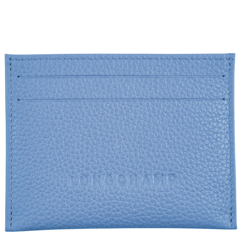 Le Foulonné Cardholder Cloud Blue - Leather 1