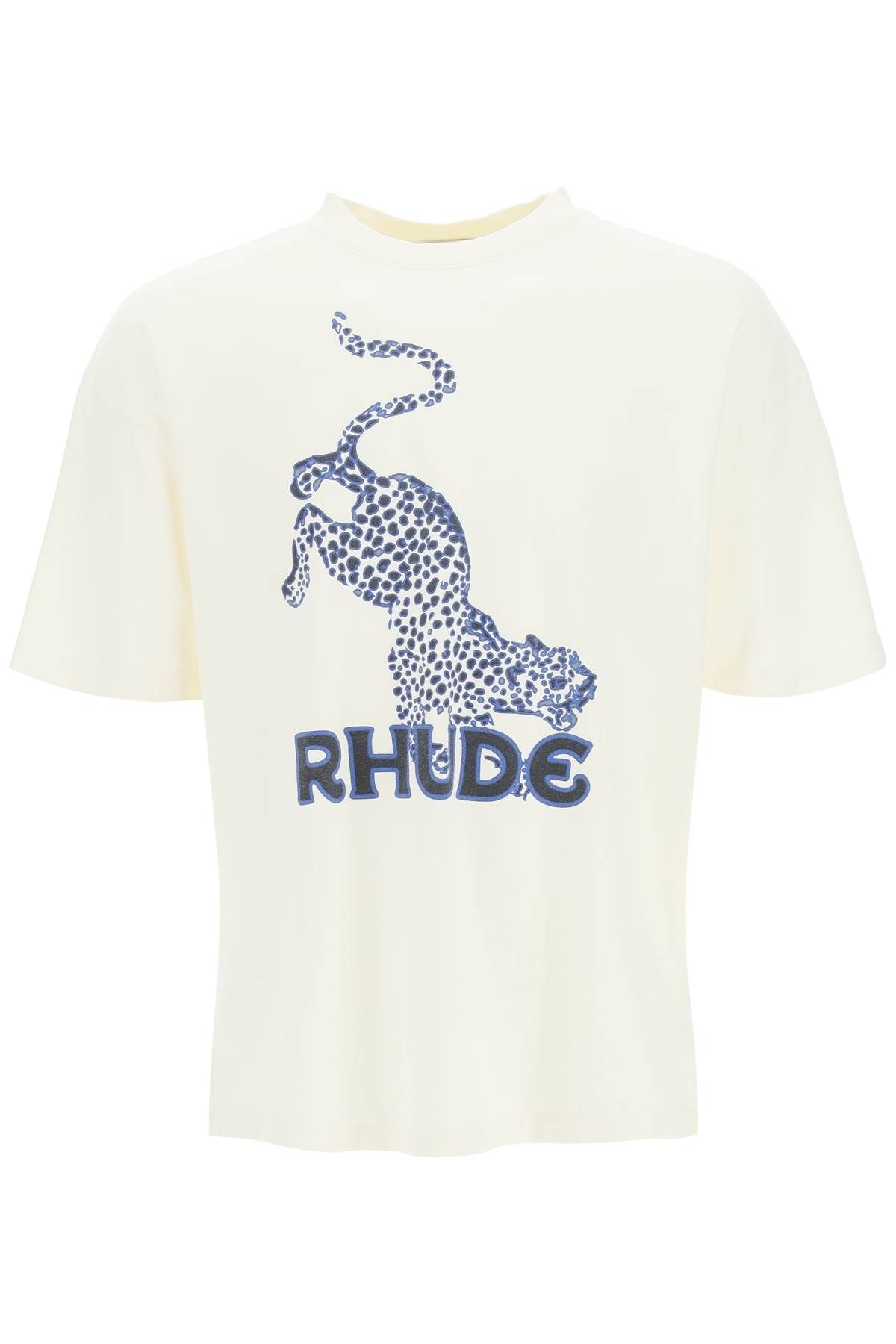 LEOPARD PRINT T-SHIRT WITH LOGO - 1