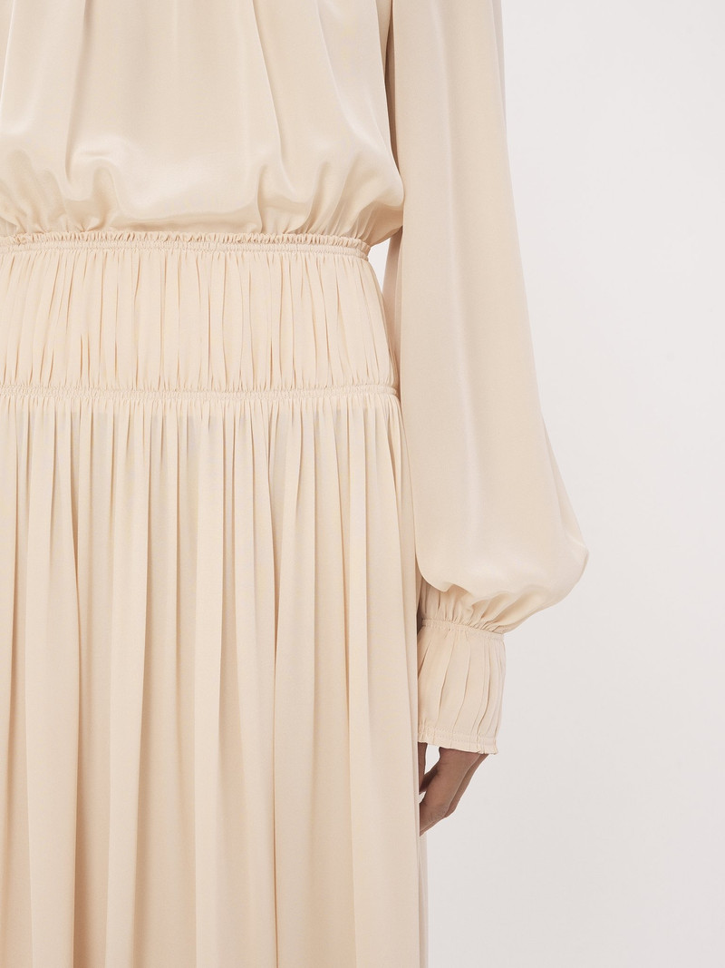 HIGH-NECK FLARE DRESS 5