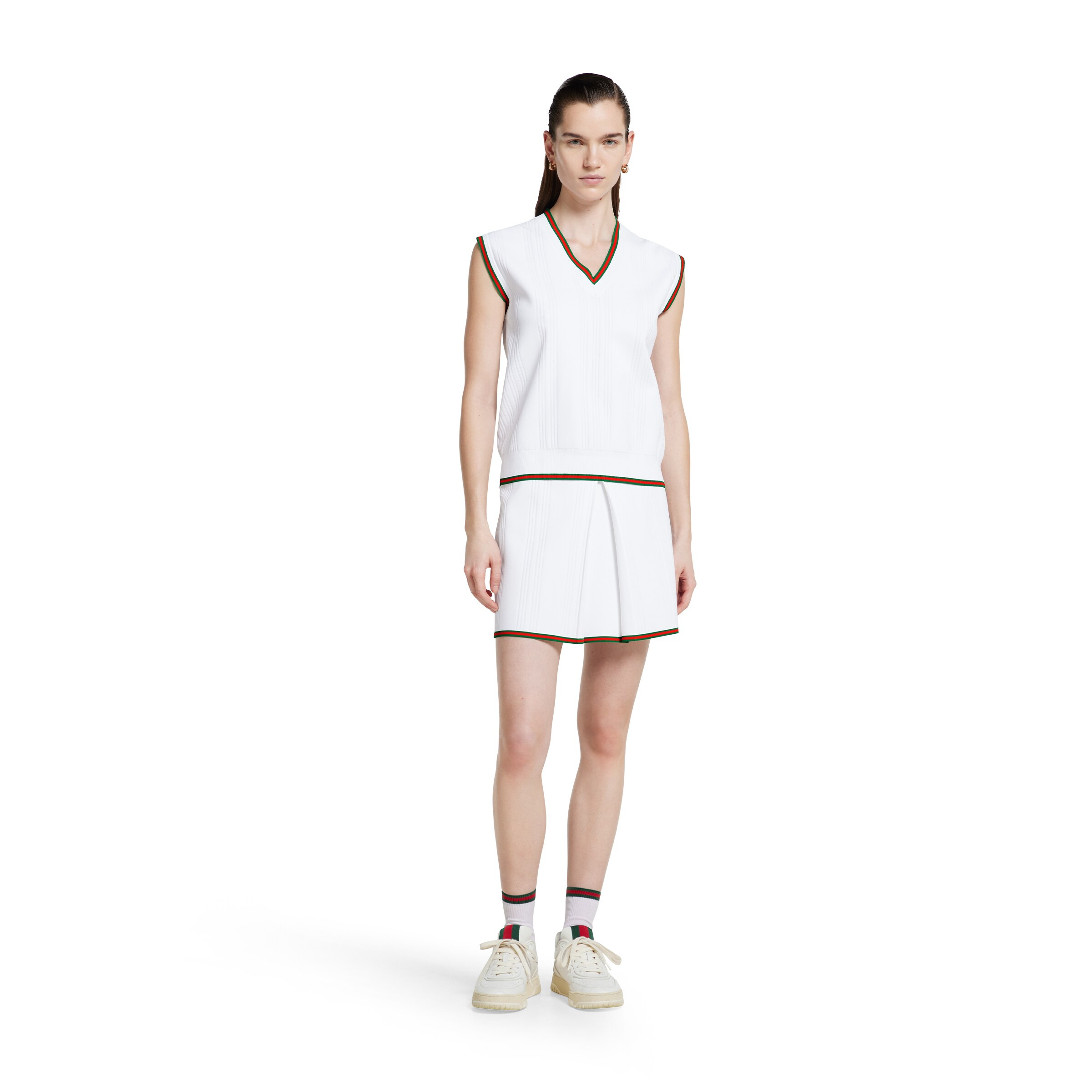 Stretch viscose vest top with Web - 2