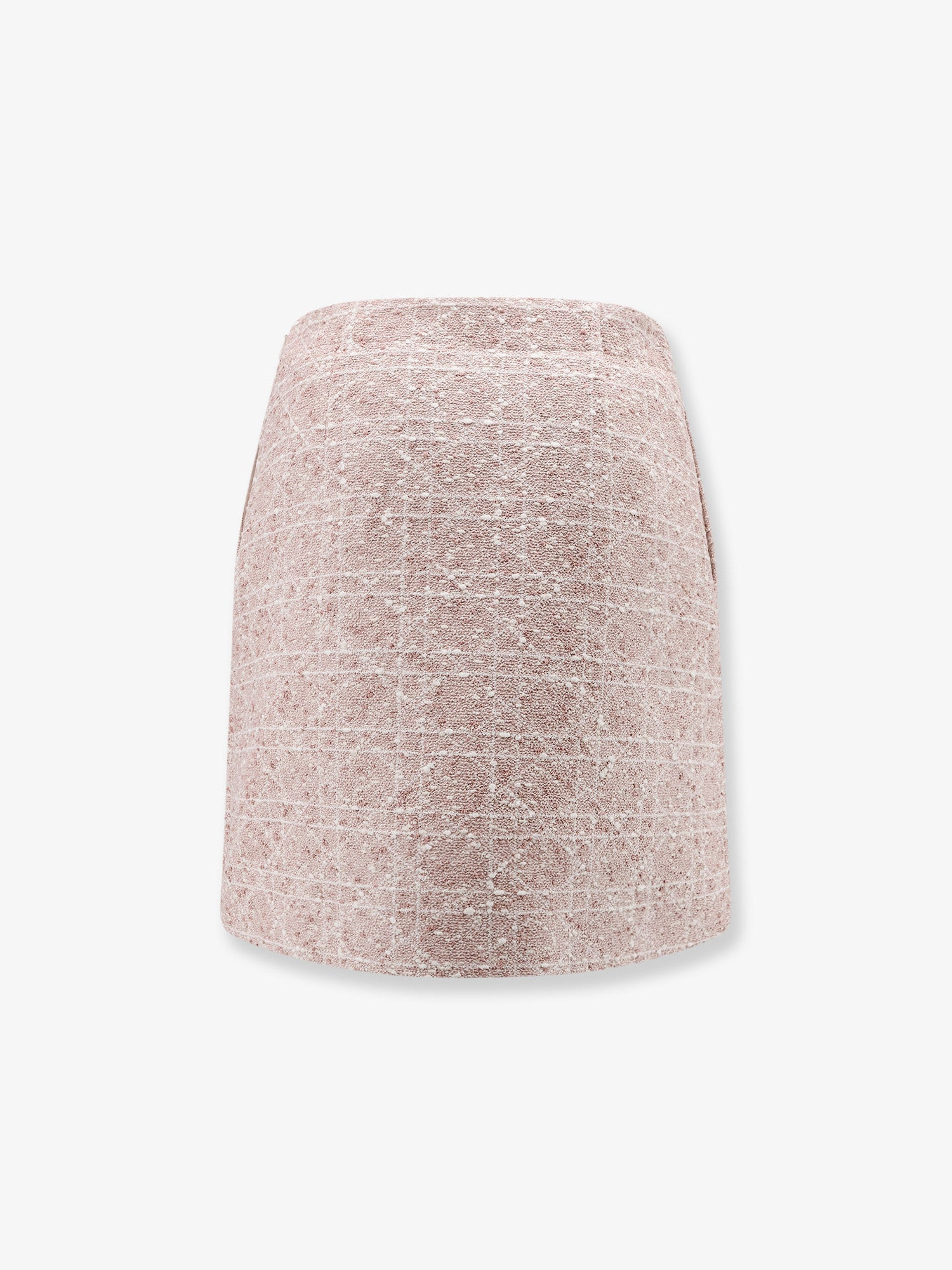 Dior Women Macrocannage Cotton Blend Tweed Mini Skirt - 2