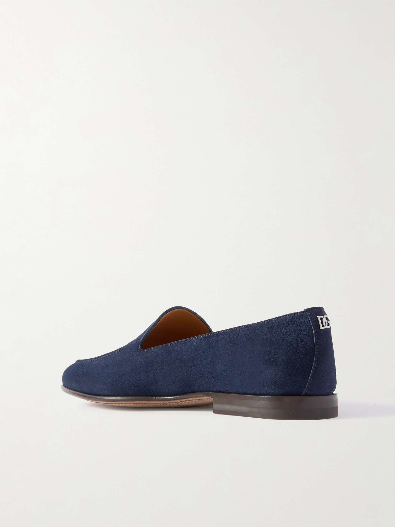 Logo-Embellished Suede Loafers - 4