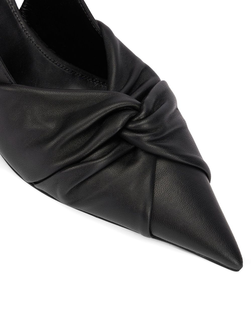 knotted slingback pumps - 5