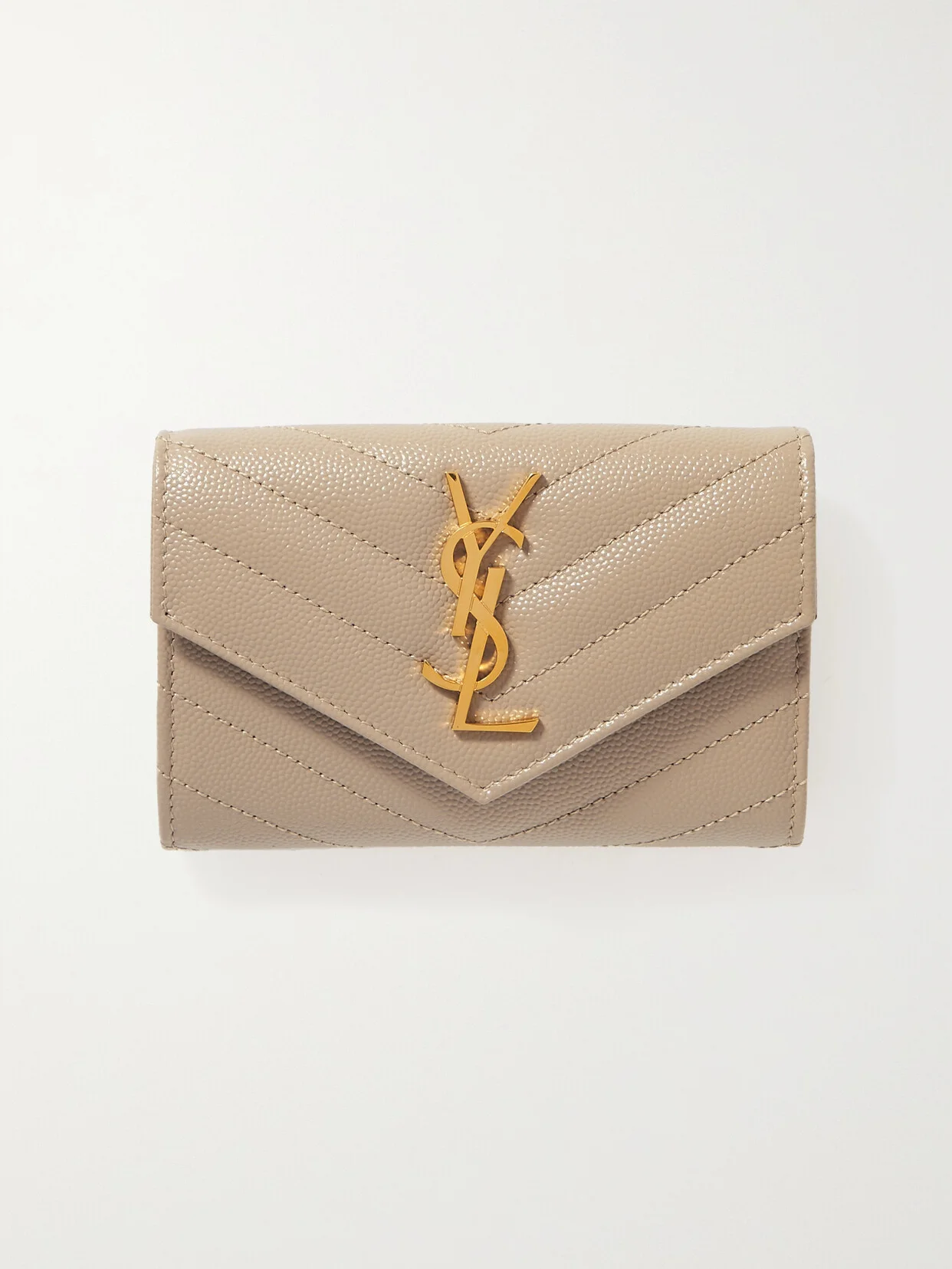 Monogramme Envelope Quilted Textured-leather Wallet - 1