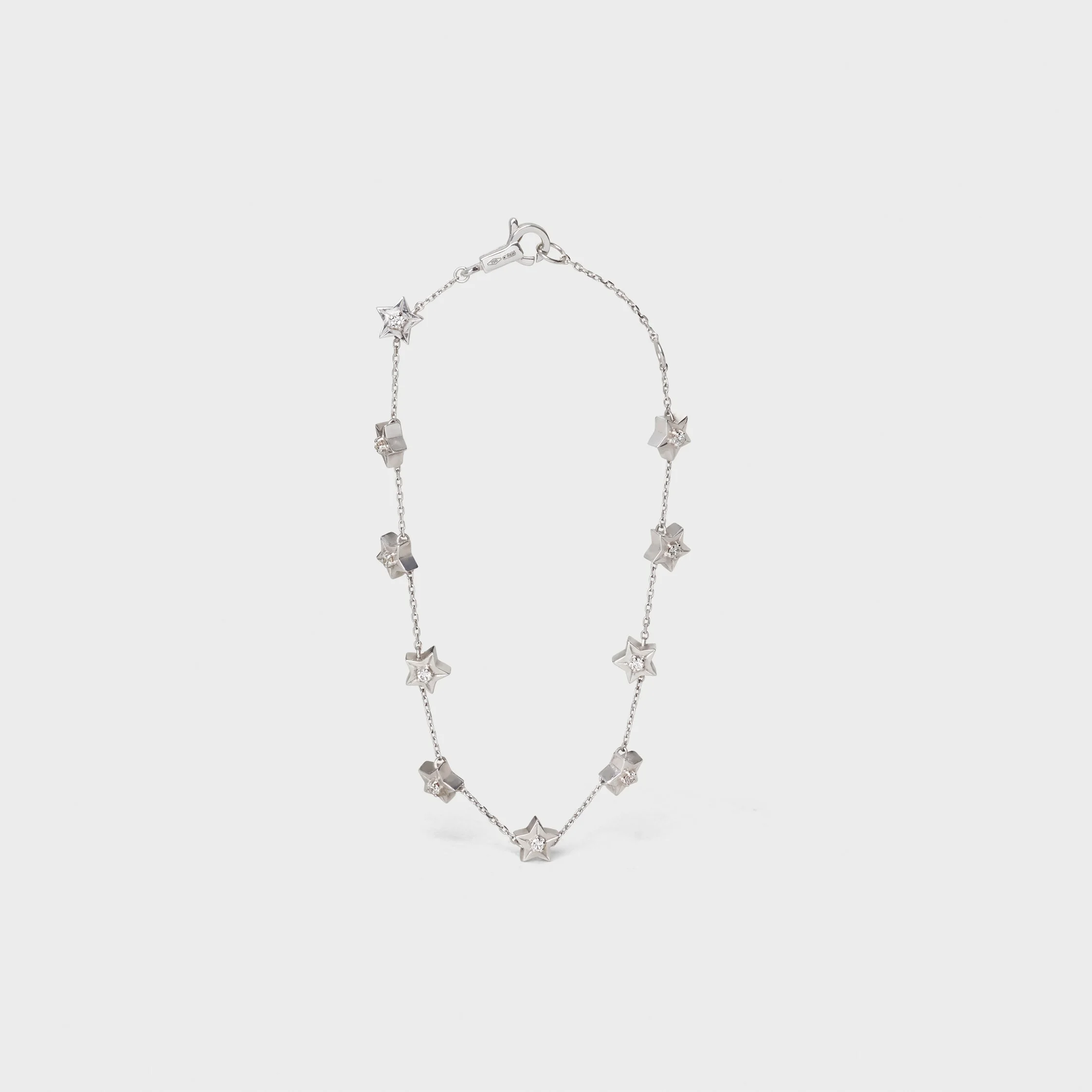 Etoile Celine Multi Stars Bracelet in White Gold and Diamonds - 1