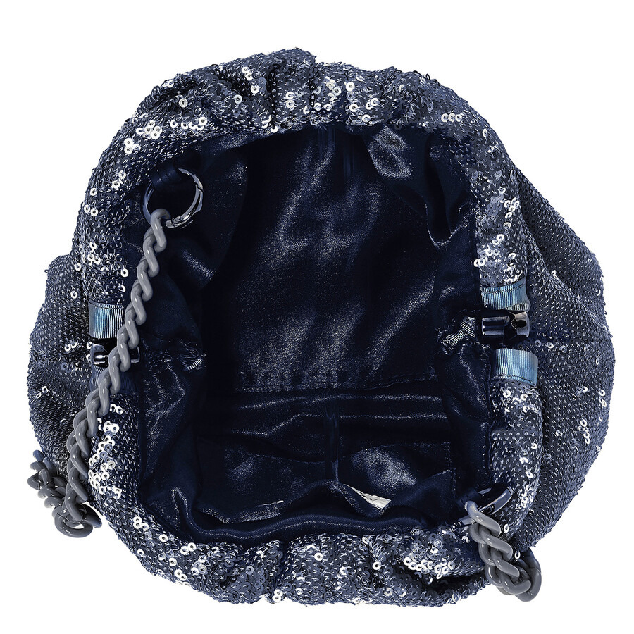 Maria La Rosa - Maria La Rosa Paillettes Sequin Fabric Mini Game Bag - 5