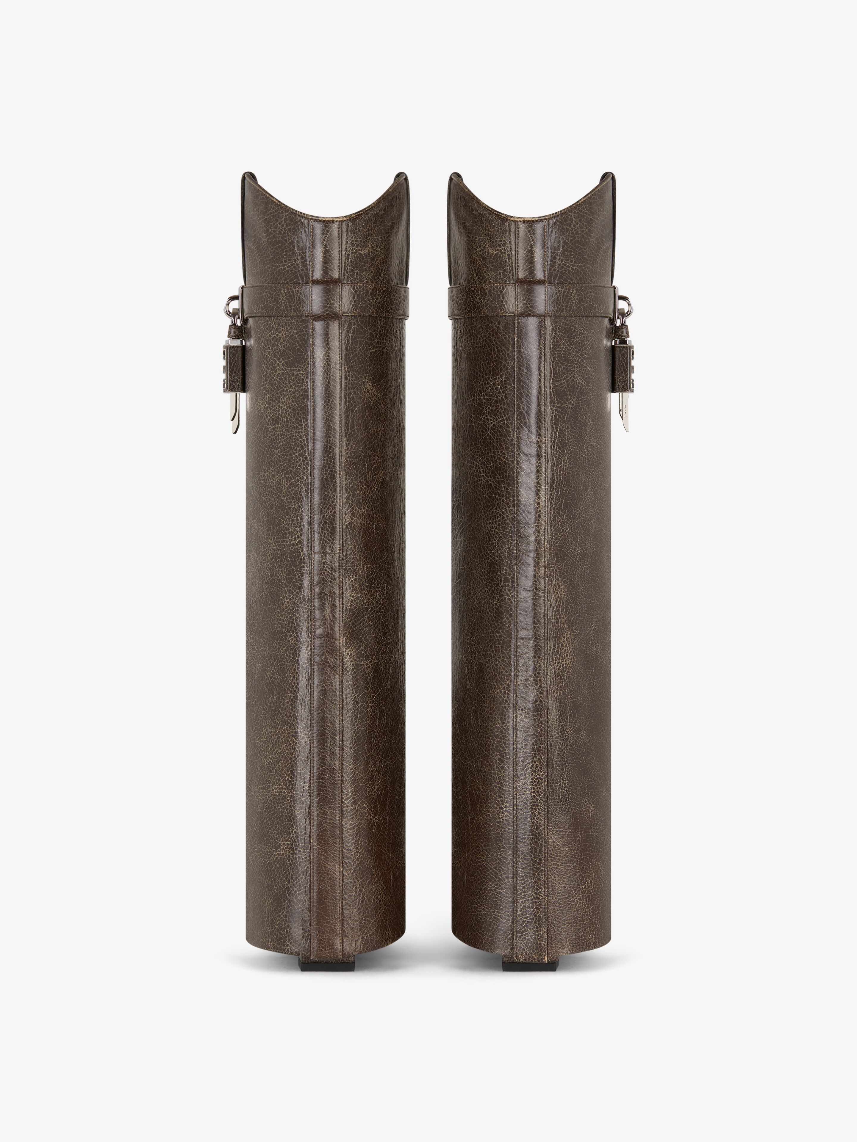 SHARK LOCK COWBOY BOOTS IN LEATHER - 5