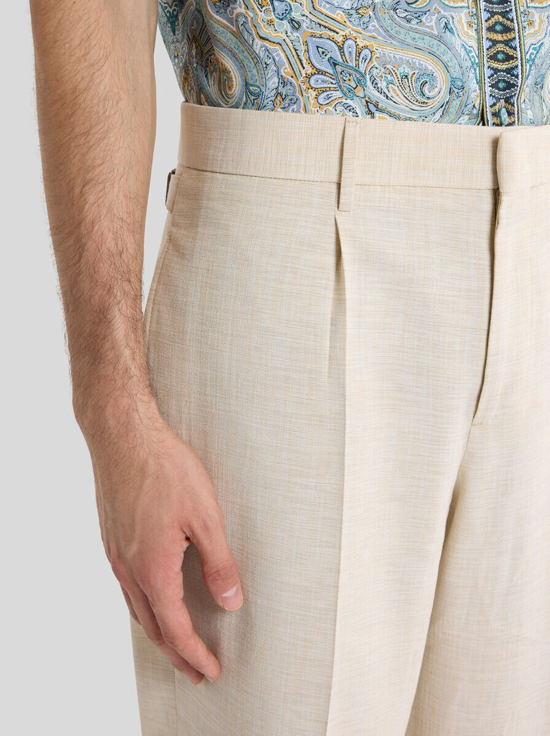 Etro WIDE-LEG TROUSERS WITH PLEATS outlook
