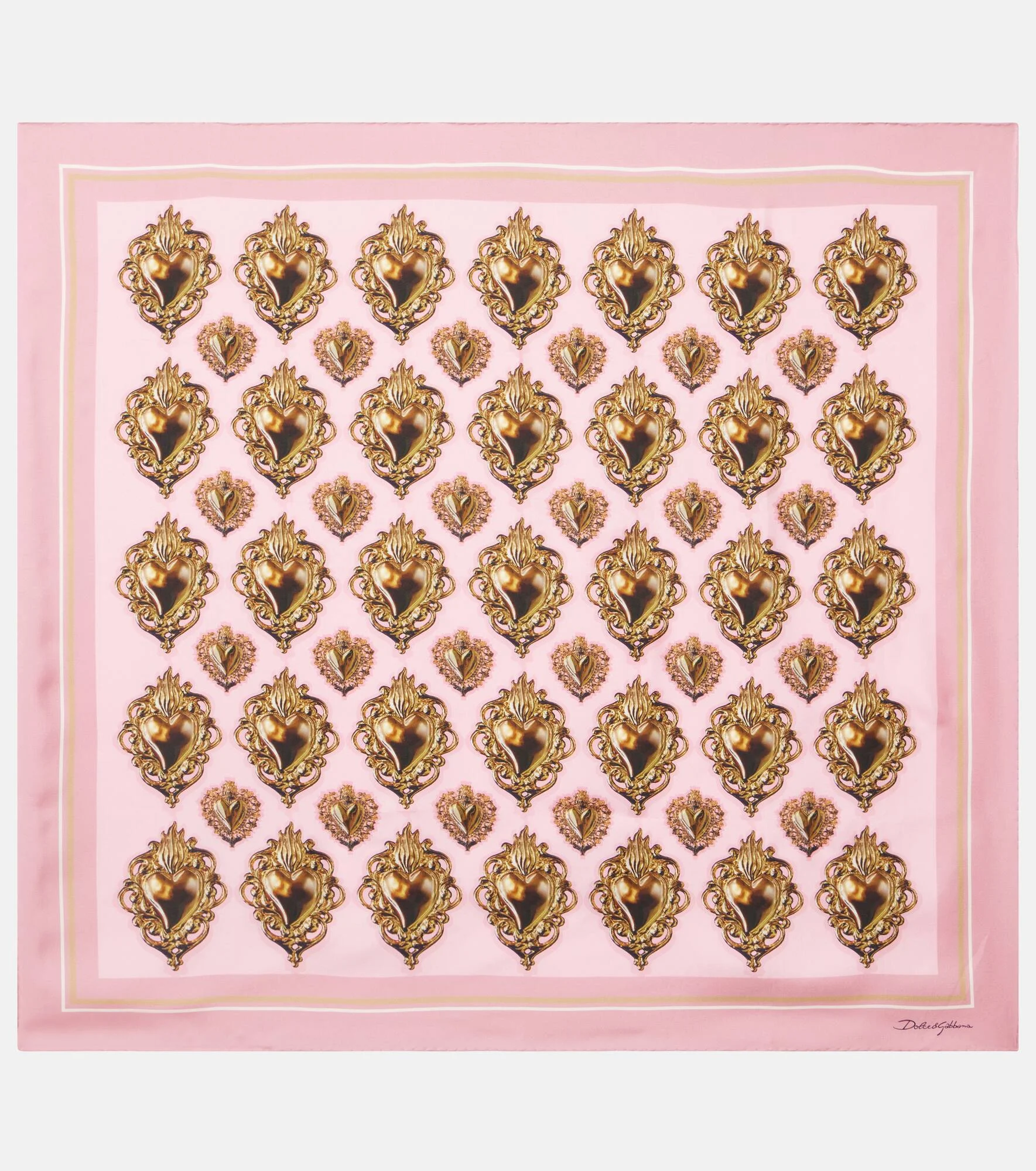 Printed silk scarf - 1