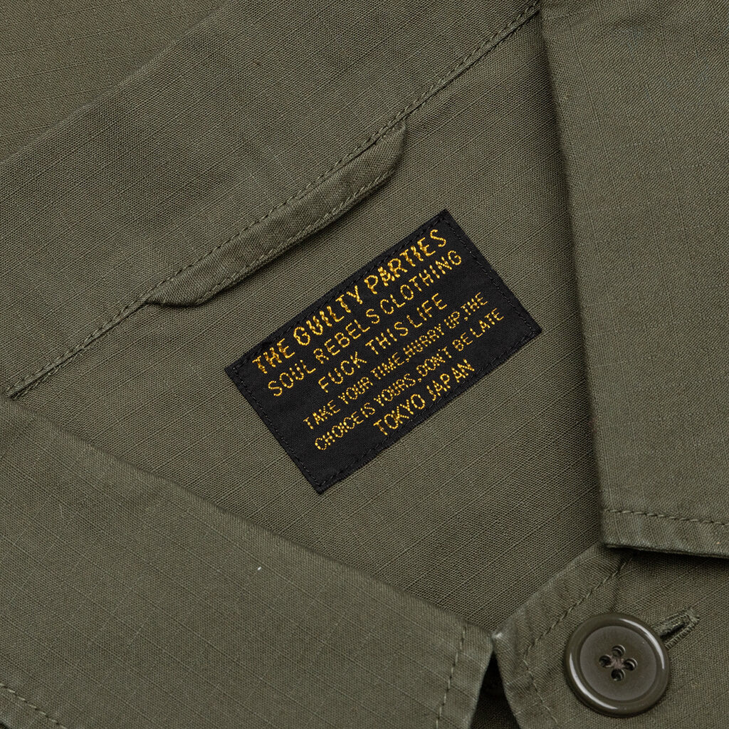 WACKO MARIA ARMY SHIRT TYPE 3 - KHAKI - 3
