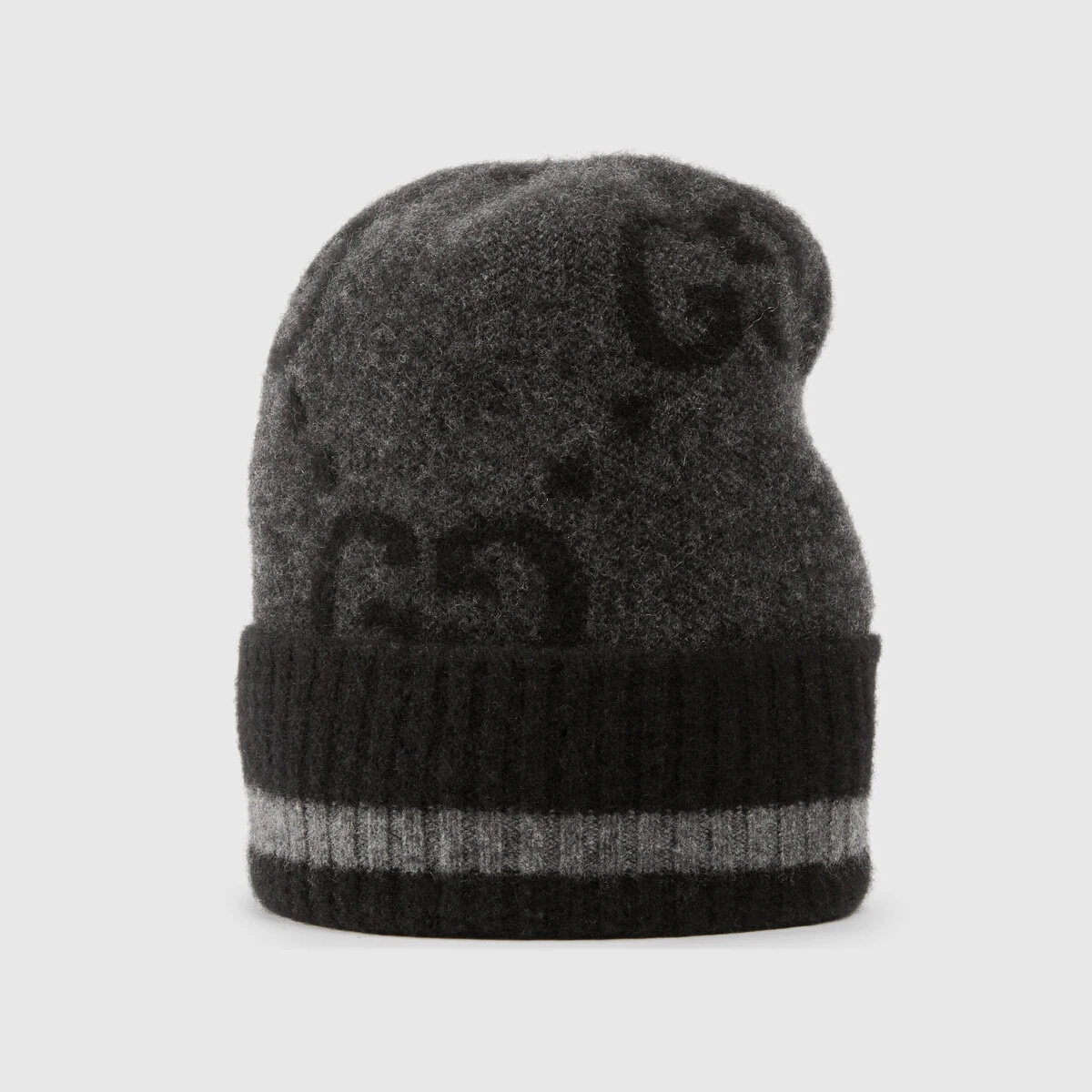 GG knit cashmere hat - 2