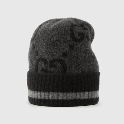 GUCCI GG knit cashmere hat outlook