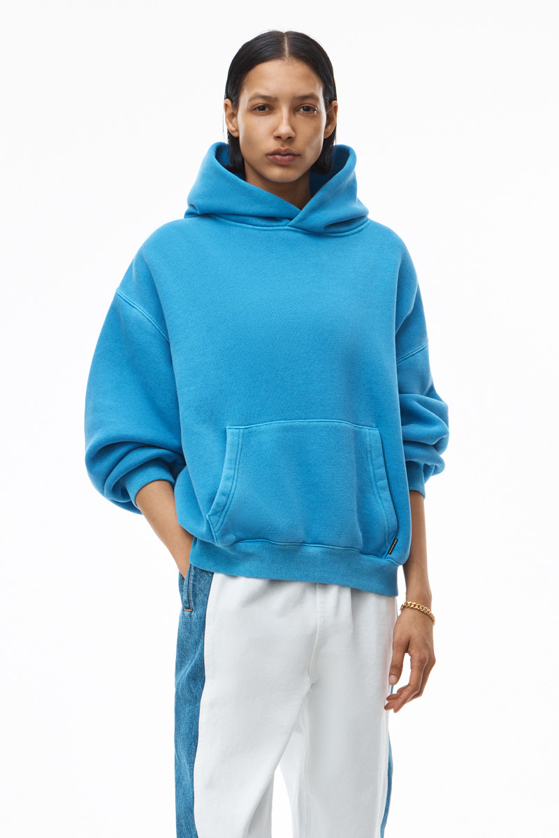 Alexander Wang HOODIE IN DENSE FLEECE outlook