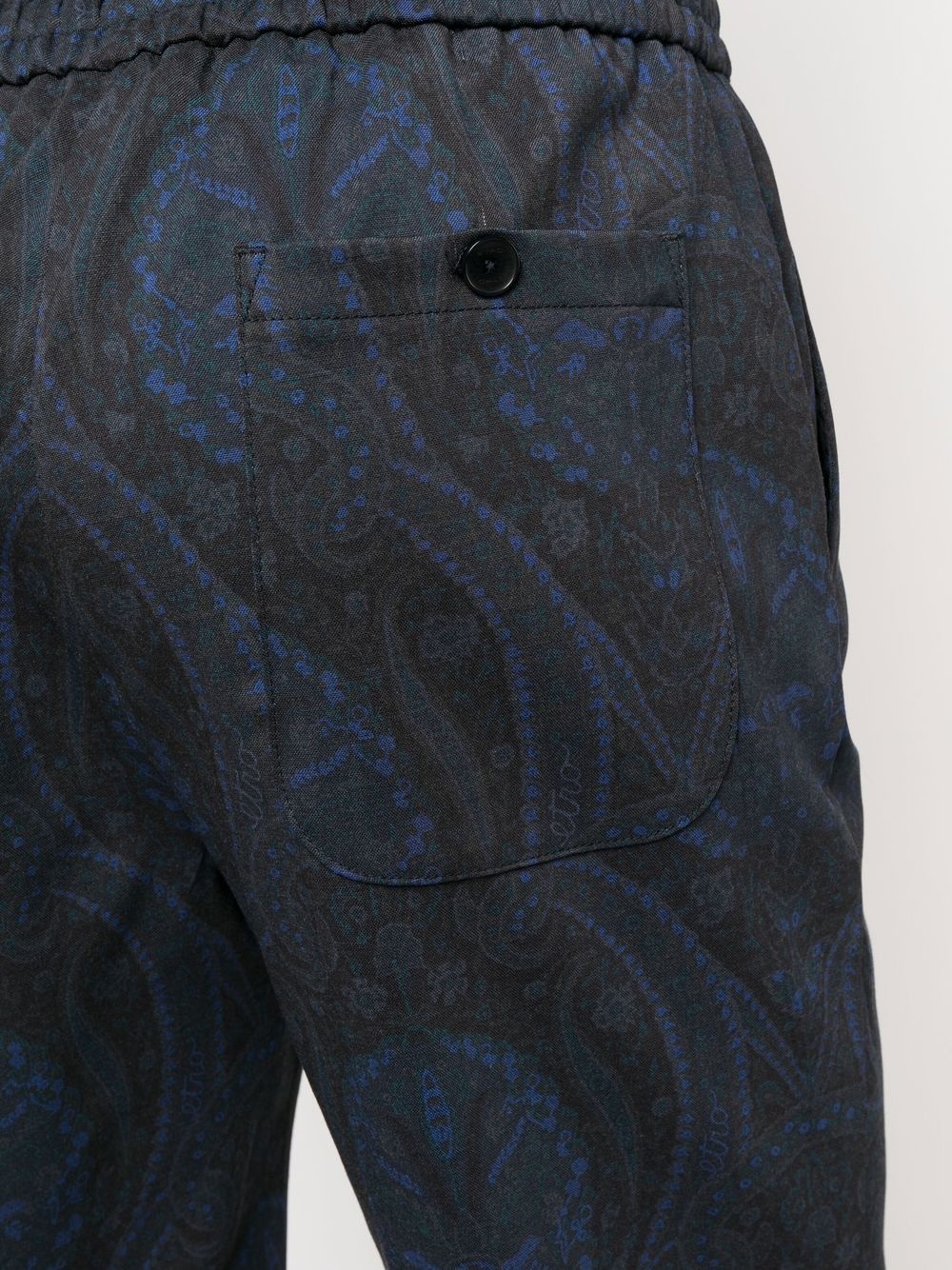 paisley-print wool trousers - 5