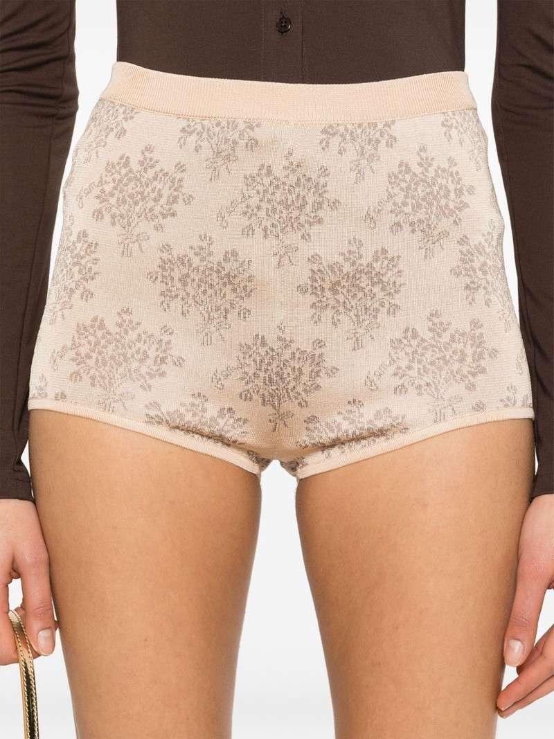 Bouquet-jacquard shorts 5