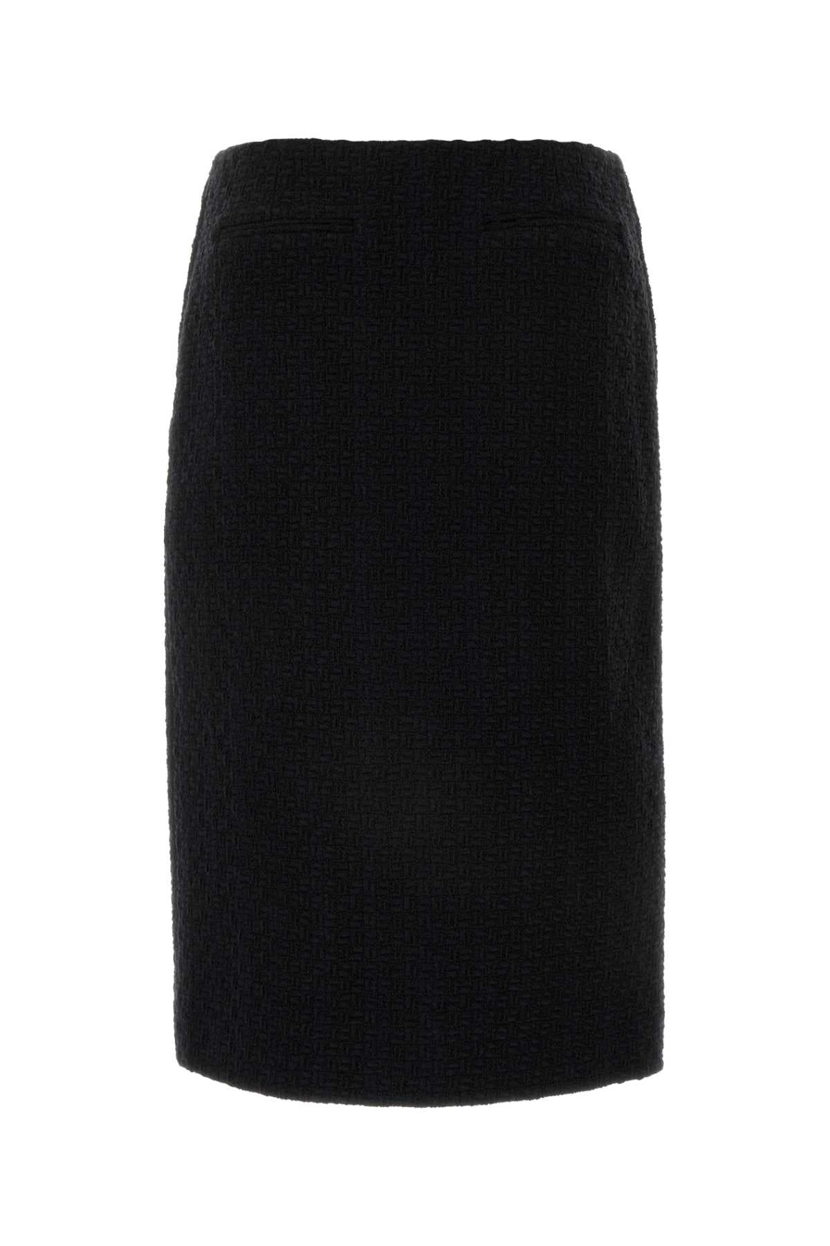 Gucci Women Black Tweed Skirt - 2